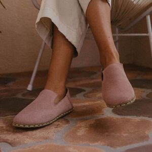 Raum Dusty Rose Grounding Leather Shoes 9 10